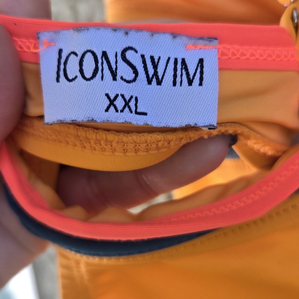 Icon Swim Bright Orange One Piece Swimsuit - Picture 8 of 8
